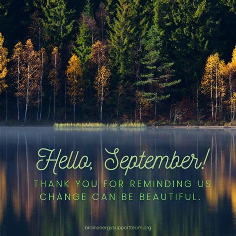 Hello, September! | Brain energy, Energy support, Peer support