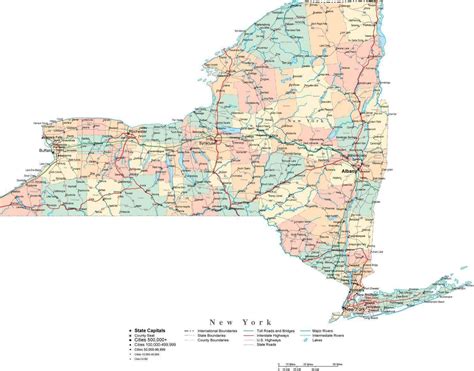 Map Of New York State Counties And Cities - Cities And Towns Map