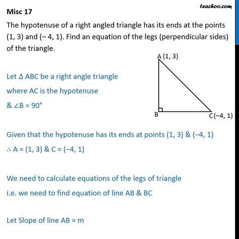 Right Angled Triangle Formula