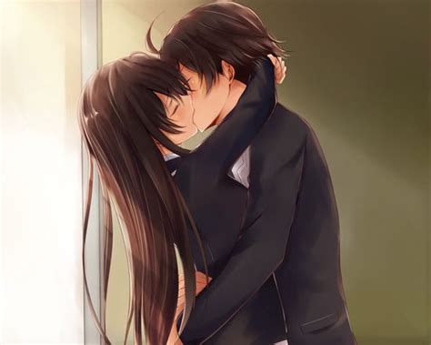 Aggregate more than 70 hug anime couple kiss super hot ...