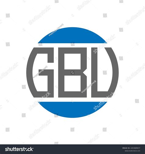 Gbu Letter Logo Design On White Stock Vector (Royalty Free) 2203689077 ...