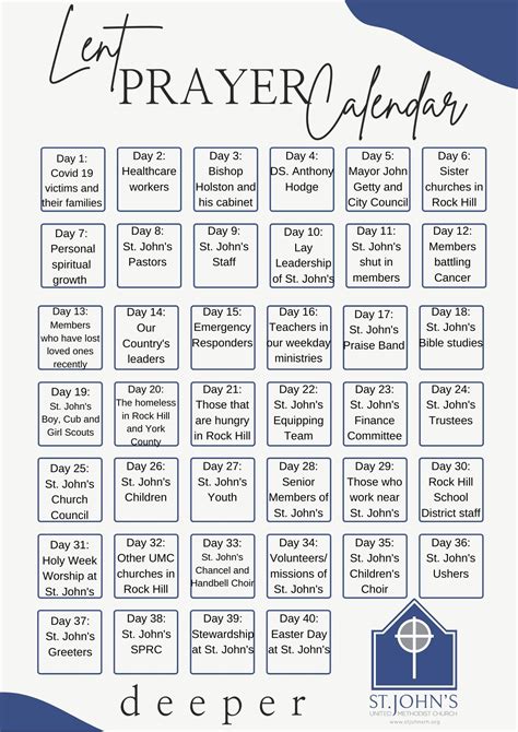 Lent Calendar 2024 Printable - Dacie Kikelia