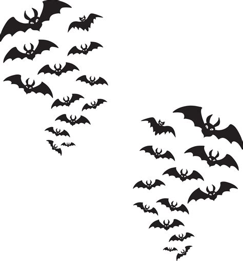 Bat Swarm Halloween 9794727 Vector Art at Vecteezy