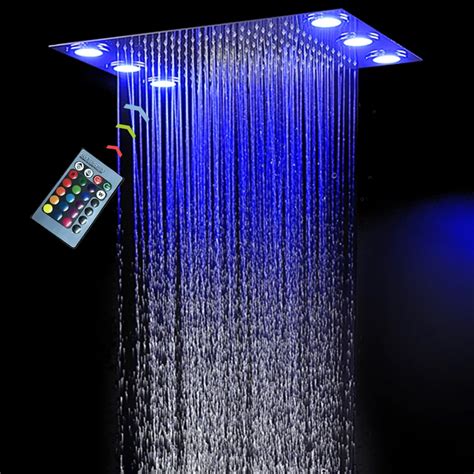 Aliexpress.com : Buy Shower Head Large Rain LED Shower high quality 304 ...