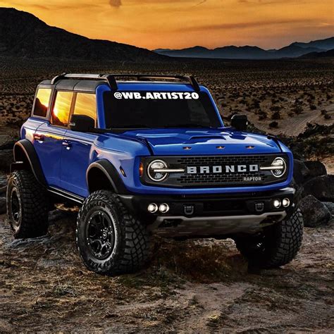 A Handful of Renderings Imagines the 2022 Ford Bronco Raptor in ...