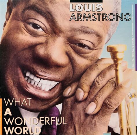 Louis Armstrong- "What a Wonderful World" Original album cover from the ...