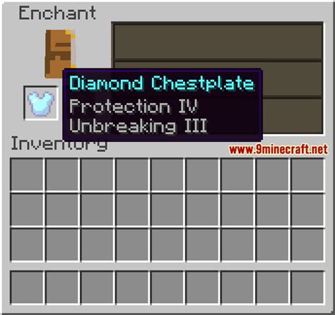 Enchanted Diamond Chestplate - Wiki Guide - 9Minecraft.Net