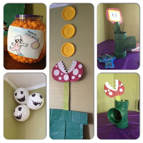 Mario Party DIY ~ really like the fire balls! Neat idea! Mario Kart ...