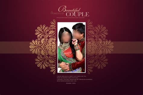 Front Cover Indian Wedding Album Cover Design Free Download