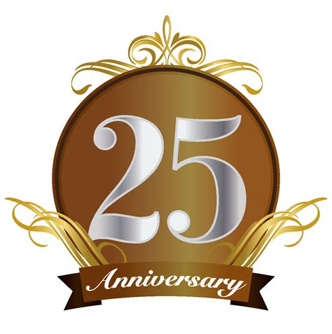 25th wedding anniversary logo png - Clip Art Library