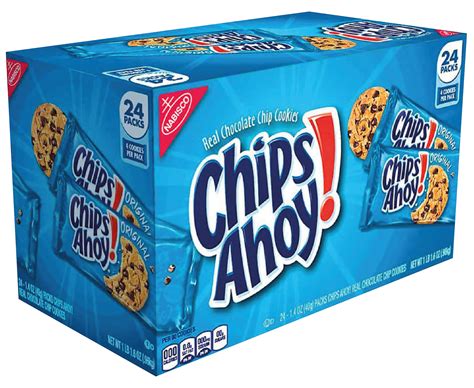 Chips Ahoy caja | Chips ahoy, Chocolate chip, Chips ahoy chewy