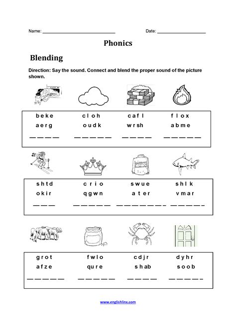 Phonics Worksheets Free Printable