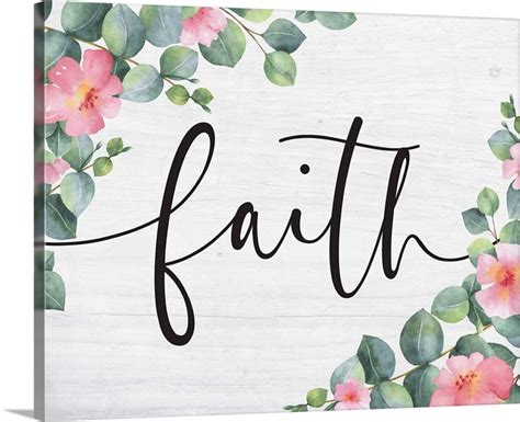 Modern Faith - Faith Floral | Great Big Canvas