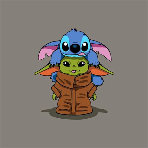 Baby yoda cute and friends Digital Art by Archie Ferguson - Pixels