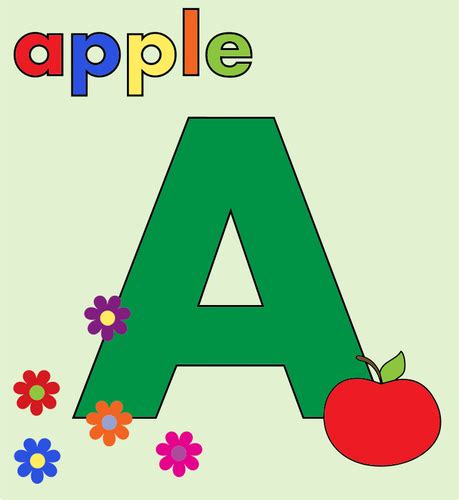 Apple Alphabet Cards Printable