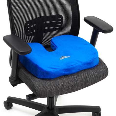 Orthopedic Memory Foam Seat Cushion and Lumbar Support Kit - Black ...