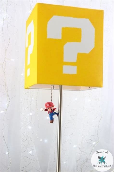 DIY Mario Lamp! Nerdy Crafts | Mario room, Mario crafts, Geek decor