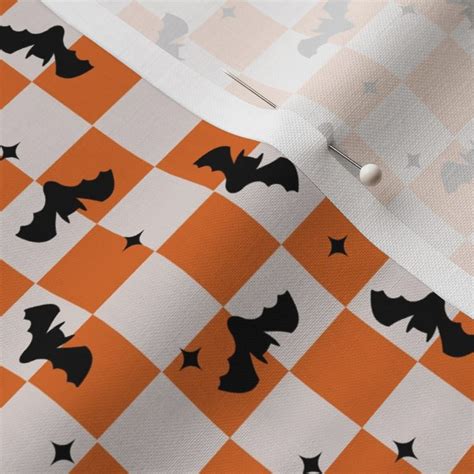 SMALL retro checker fabric - Fabric | Spoonflower