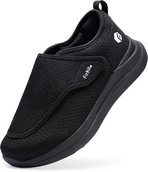 Amazon.com: FitVille Diabetic Shoes for Men Extra Wide Slip-on Shoes ...