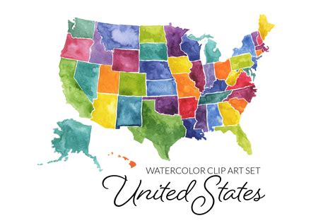 Usa Map Clipart