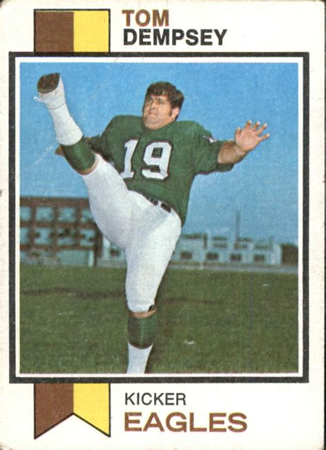 1973 Eagles Topps 59 TOM Dempsey Good | eBay