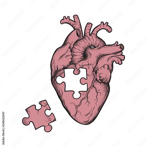 Discover 58+ heart puzzle tattoo latest - in.cdgdbentre