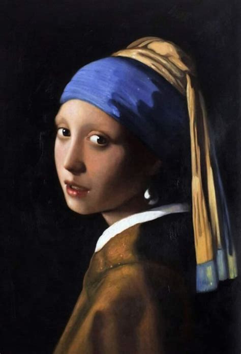 Girl With a Pearl Earring Vermeer Reproduction, Hand-painted in Oil on ...