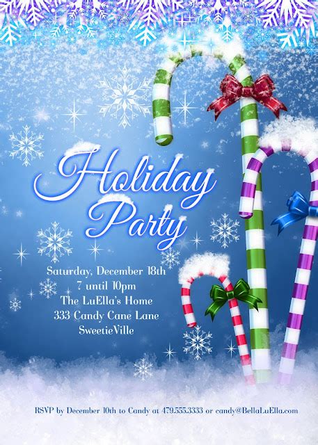 Bella LuElla: Christmas and Holiday Party Invitations