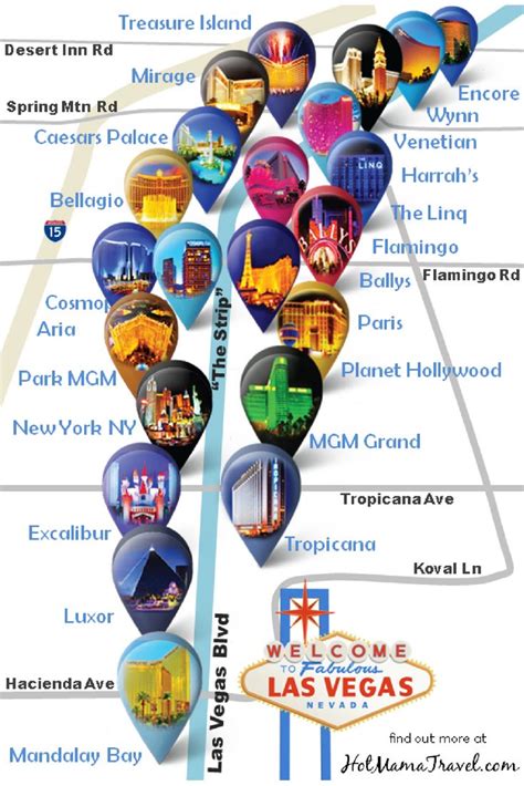 Best Las Vegas Strip Hotel Map 2024: 21 Hotels on the Vegas Strip | Las ...