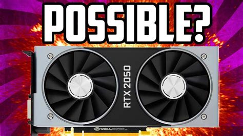 Is the RTX 2050 Real? | (Budget RTX GPU) - YouTube