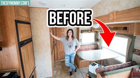 My RV remodel on a budget before & after - see the whole transformation ...