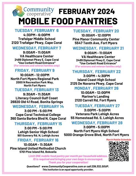 2024 Mobile Food Pantry Locations - communitycooperative ...