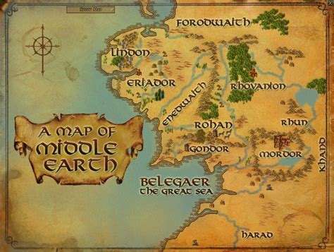 Middle Earth Map Wallpapers - Wallpaper Cave