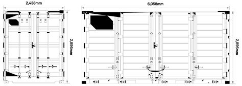 ISO Container Dimensions Drawing