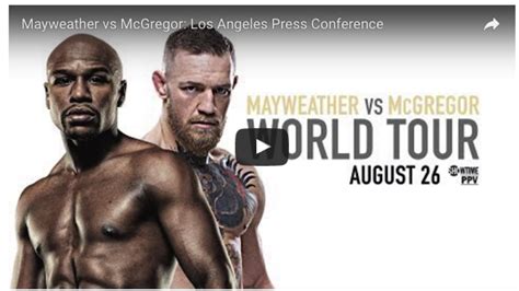 Mayweather vs McGregor: Los Angeles Press Conference