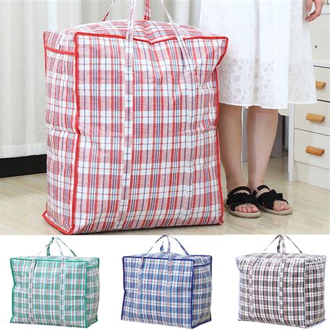 Dream Lifestyle Large Capacity Storage Bags, Large Plastic Checkered ...