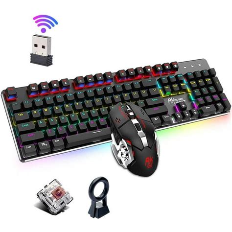 Keyboard Mouse Set Lychee Wireless Gaming Keyboard Mouse Combo ...