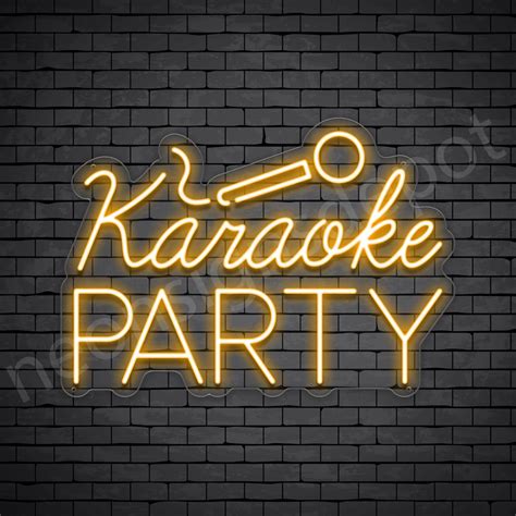 Karaoke Party Neon Sign - Neon Signs Depot