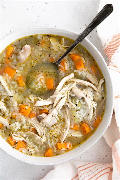 Chicken and Rice Soup - The Forked Spoon