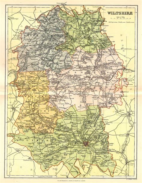 Map Of Wiltshire England