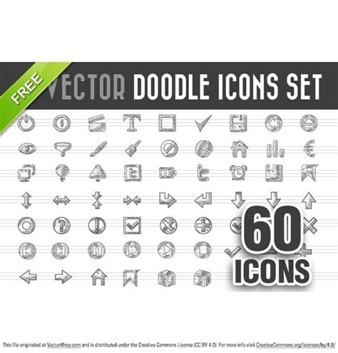 Free Doodle Icons Vector Set Vector for Free Download | FreeImages