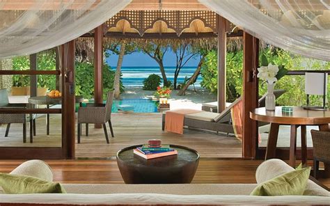 Beach Bungalow View Out In The Maldives HD desktop wallpaper ...