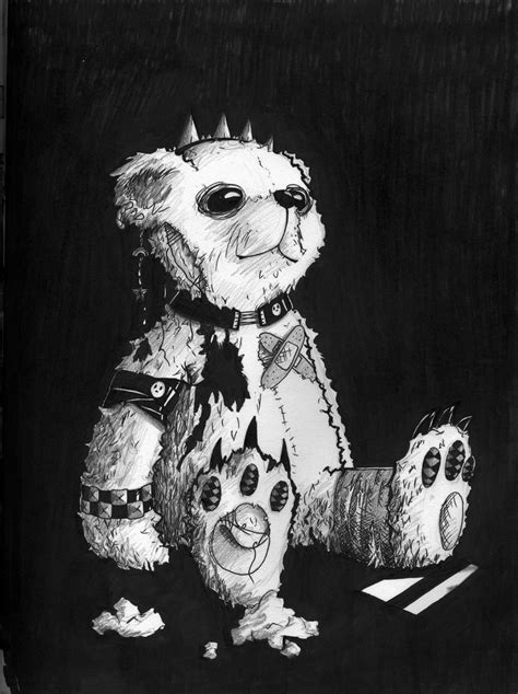 Emo teddy bear | Teddy bear drawing, Teddy bear tattoos, Diy teddy bear