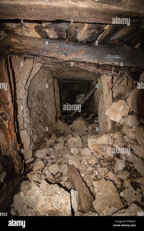 inside 1 world war bunker Stock Photo - Alamy