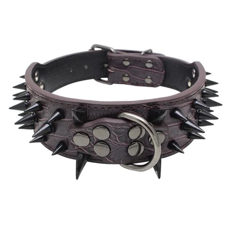 PipiFren A Large Dogs Collars Spiked Retractable Accessories Supplies ...