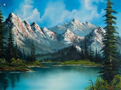 Pin de danse en Peinture | Pinturas bob ross, Paisaje para pintar ...