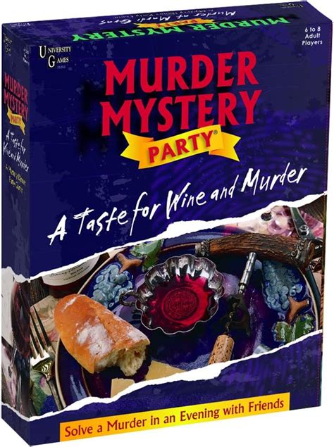 Murder Mystery Party Games - A Taste for Wine and Murder: Amazon.com.au ...