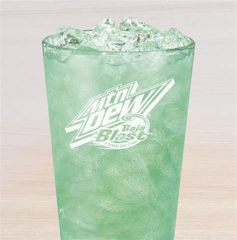 Taco Bell Mountain Dew Baja Blast Zero Sugar Nutrition Facts