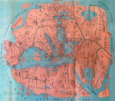 A Map Showing How the Ancient Romans Envisioned the World in 40 AD ...