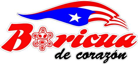 Puerto Rico Flag Vinyl Stickers-decals Boricua De Corazon - Etsy